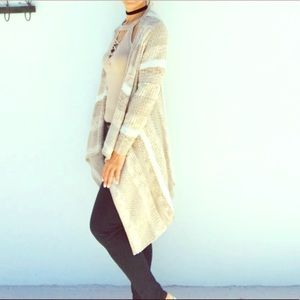 Forever 21 Beige and light Brown Open Cardigan M